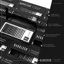 Накладні вії C, 0.05 (6-13 мм), mix - Nanolash Volume Lashes — фото N5