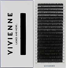 Парфумерія, косметика Накладні вії "Elite", чорні, 20 ліній (mix, 0.07, C, (6-10)) - Vivienne