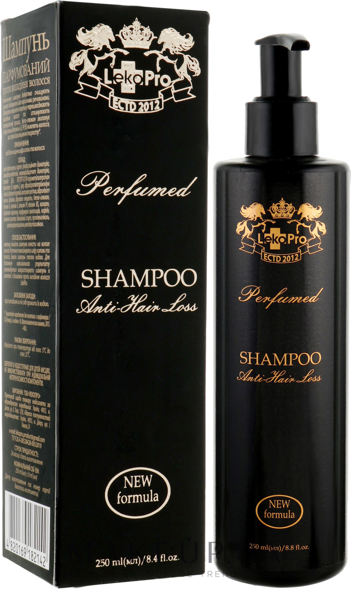 Шампунь парфюмированный против выпадения волос - LekoPro Perfumed Anti-Hair Loss Shampoo — фото 250ml
