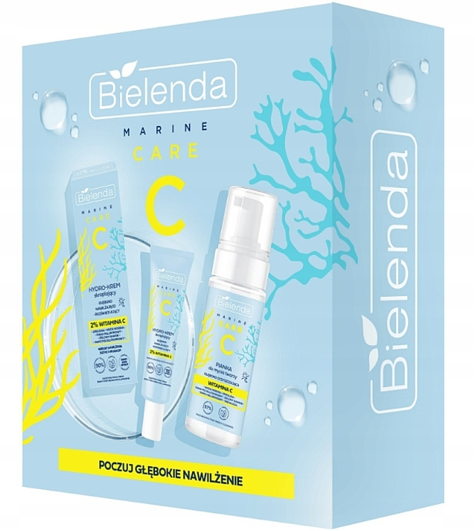 Набор - Bielenda C Marine Care (f/foam/150ml + f/cr/50ml) — фото N1