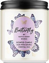 Парфумерія, косметика Аромасвічка у скляній банці - Bath and Body Works Butterfly Scented Candle