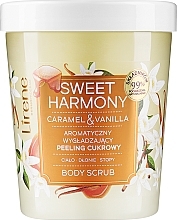 Парфумерія, косметика Ароматичний розгладжувальний цукровий пілінг - Lirene Peeling Sweet Harmony Caramel Vanilla