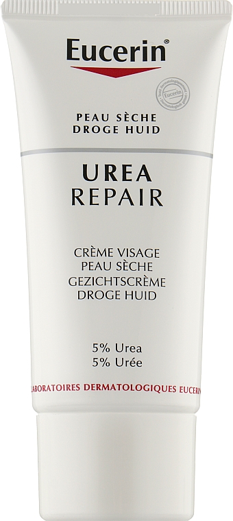 Смягчающий крем для лица - Eucerin UreaRepair Face Cream 5% Urea — фото N1