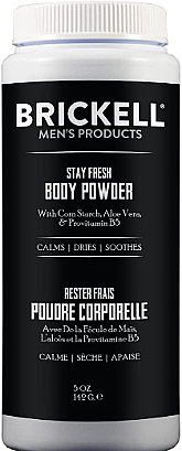 Пудра для тела "Stay Fresh" - Brickell Men's Products Stay Fresh Body Powder — фото N1