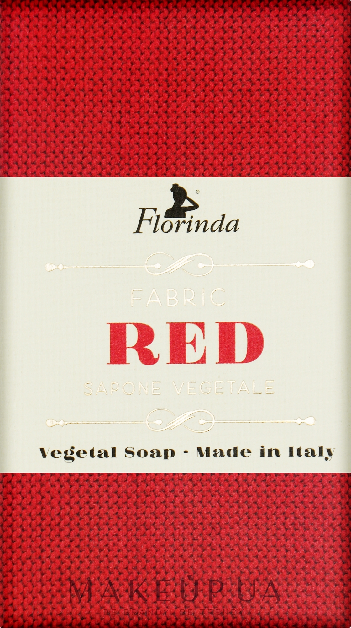 Мило натуральне "Італійські тканини. Червоне" - Florinda Fabric Red Natural Soap — фото 200g