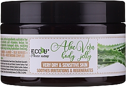 Желе для тела для сухой и чувствительной кожи - Eco U Aloe Jelly Body — фото N2
