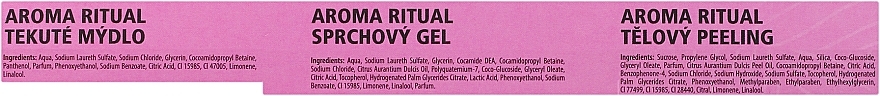 Набор - Dermacol Aroma Ritual Harmony (sh/gel/250ml + soap/250ml + b/scrub/200g) — фото N3