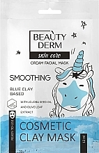 Парфумерія, косметика Косметична маска для обличчя на основі блакитної глини проти мімічних зморщок - Beauty Derm Skin Care Cosmetic Clay