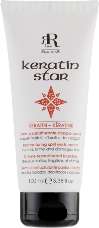 Крем для реконструкції пошкодженого волосся - RR Line Keratin Star — фото N1