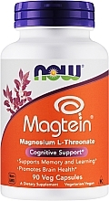 Мінерали Магнію L-треонат, капсули - Now Foods Magtein Magnesium I-Threonate Veg Capsules — фото N1