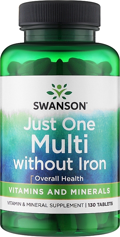 Комплекс вітамінів і мінералів - Swanson Multi Without Iron Century Formula — фото N1