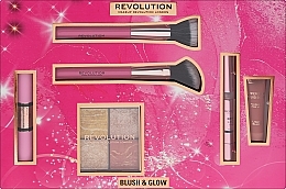 Духи, Парфюмерия, косметика Набор, 6 продуктов - Makeup Revolution Blush and Glow Set