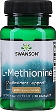 Харчова добавка "L-метіонін", 500 мг - Swanson 100% Pure L-Methionine 500mg — фото N1