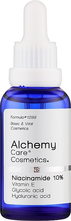 Витаминная сыворотка для лица с ниацинамидом - Alchemy Care Cosmetics Vitamins Niacinamide 10% — фото N1