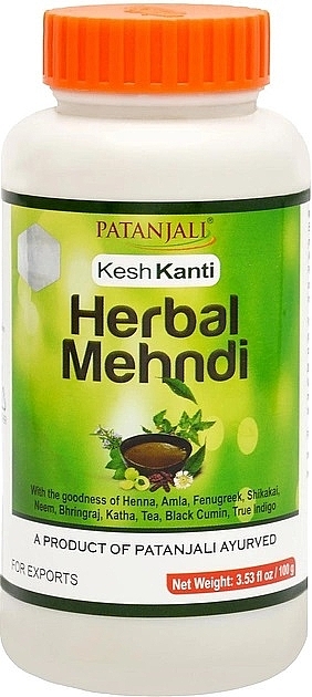 Хна для волос, натуральная - Patanjali Kesh Kanti Herbal Mehandi — фото N1
