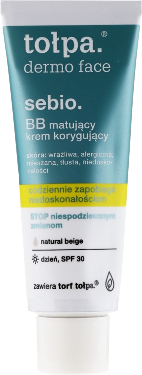 Матирующий BB крем - Tolpa Dermo Face Sebio. BB Cream — фото N3