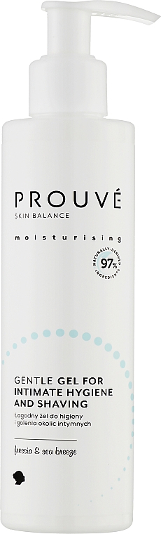 Ніжний гель для інтимної гігієни - Prouve Wash & Shave Gentle Gel Intimate Hygiene And Shaving — фото N1