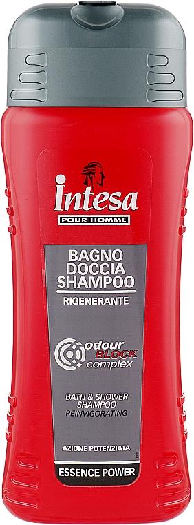 Шампунь-гель для душу блокуючий - Intesa Silver Essence Power Shower Shampoo Gel — фото N3