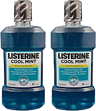 Парфумерія, косметика Набір - Listerine Cool Mint (mouth/wash/2x500ml)