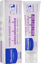 Витаминизированный защитный крем под подгузник 1 2 3 - Mustela Bebe 1 2 3 Vitamin Barrier Cream — фото N4