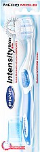 Зубна щітка "Intensity White", середньої жорсткості, синя - Piave Intensity White Medium Toothbrush — фото N1