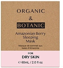 Нічна маска для сухої шкіри - Organic & Botanic Amazonian Berry Sleeping Mask — фото N3