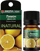 Эфирное масло "Лимон" - Aroma Inter — фото N2
