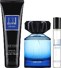 Alfred Dunhill Driven Blue - Набор (edt/100ml + edt/mini/15ml + sh/gel/90ml) — фото N2
