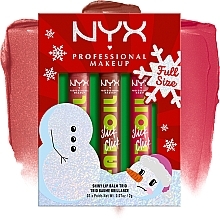 Набір для макияжа губ - NYX Professional Makeup Fat Oil Slick Click Shiny Lip Balm Trio (3xlipbalm/2g) — фото N3