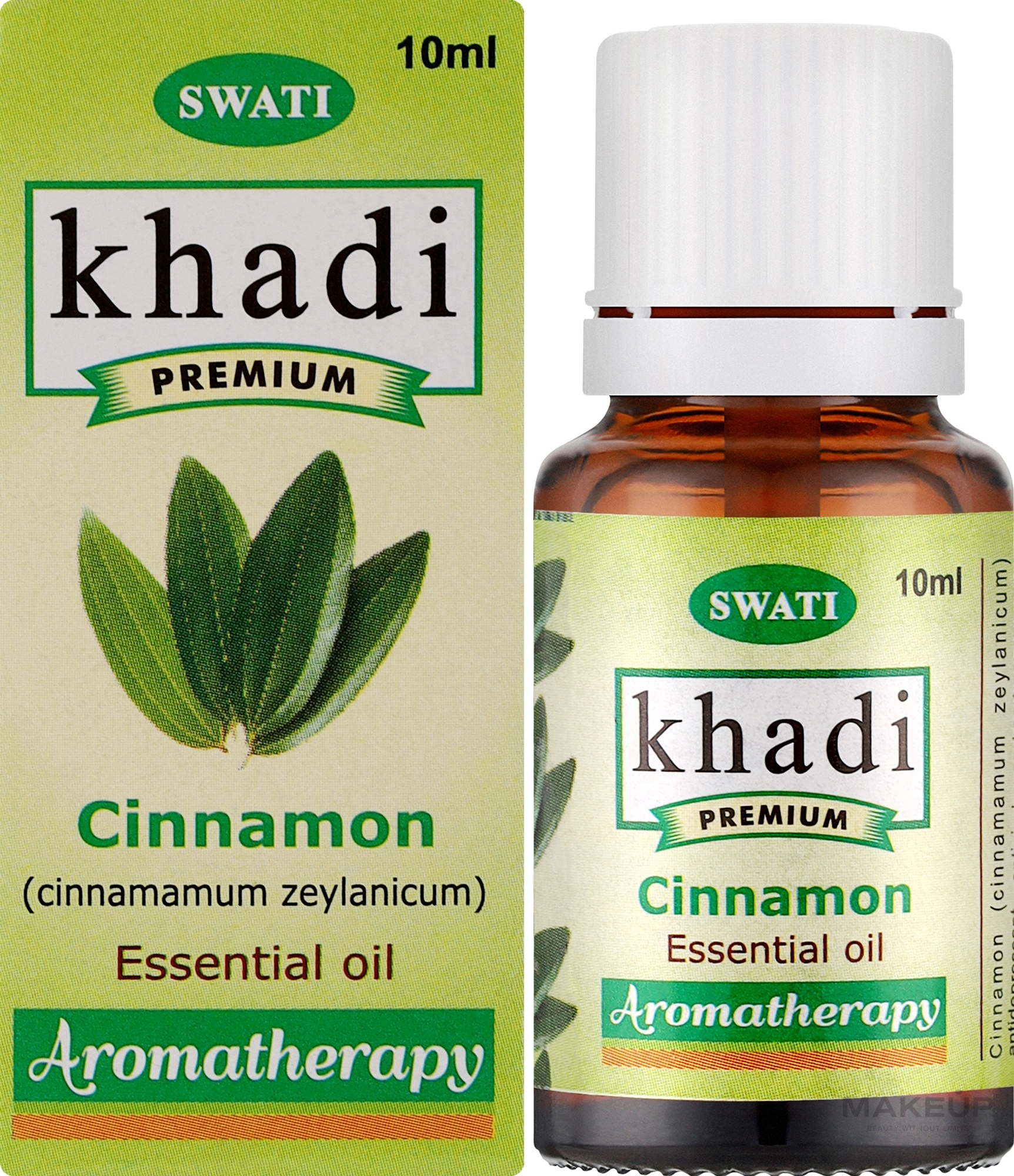 Чиста ефірна олія "Кориця" - Khadi Swati Premium Pure 100% Essential Oil Cinnamon — фото 10ml