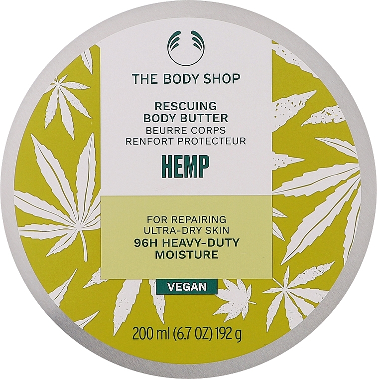 Масло для тіла з олією насіння конопель - The Body Shop Hemp Rescuing Body Butter For Ultra-Dry Skin — фото N1