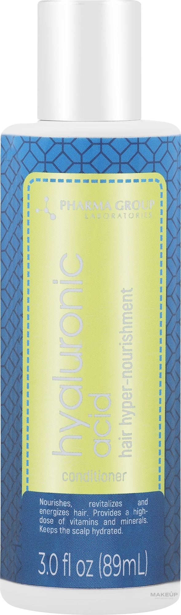 Бальзам для волос "Гиперпитание от корней к кончикам" - Pharma Group Laboratories Hyaluronic Acid + Collagen — фото 89ml