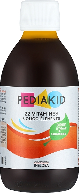 Сироп для здорового физического развития: 22 витамина и олиго-элемента - Pediakid 22 Vitamines et Oligo-Elements Sirop — фото N3