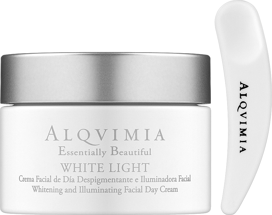Денний освітлювальний крем для обличчя - Alqvimia Essentually Beautiful White Light — фото N1