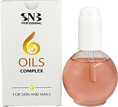 Комплекс 6 масел для кожи рук и ногтей - SNB Professional Oils Complex for Hands and Nails — фото N3
