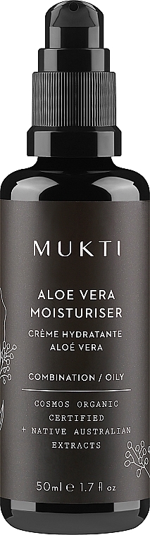 Зволожувальний крем для обличчя з алое вера - Mukti Organics Aloe Vera Moisturiser — фото N1