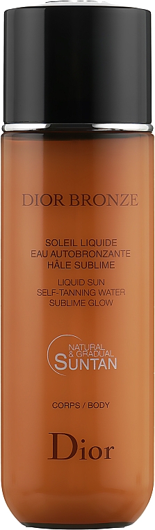 Димка для автозасмаги - Dior Bronze Liquid Sun Self-Tanning Body Water