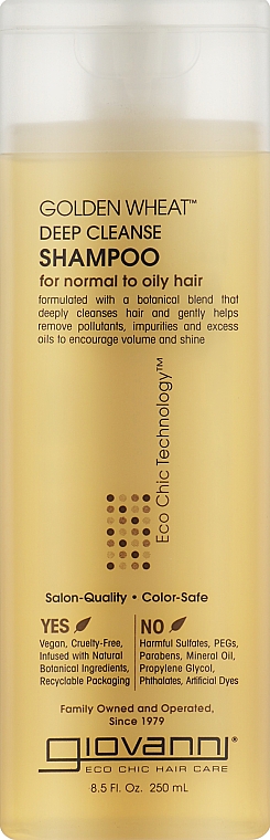 Шампунь для глубокого очищения - Giovanni Eco Chic Hair Care Golden Wheat Deep Cleanse Shampoo