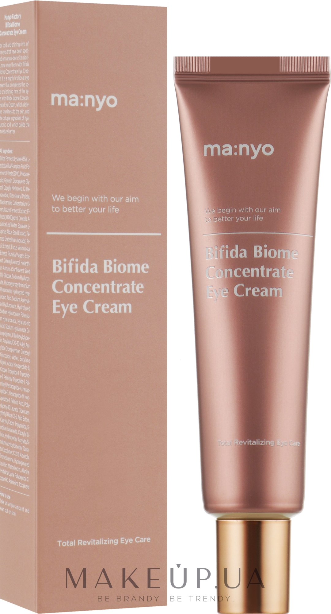 Крем для кожи вокруг глаз с бифидобактериями - Manyo Factory Bifida Biome Concentrate Eye Cream — фото 30ml