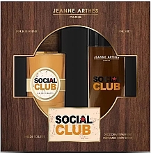 Духи, Парфюмерия, косметика Jeanne Arthes Social Club - Подарочный набор для мужчин (edt/100ml + deo/200ml)