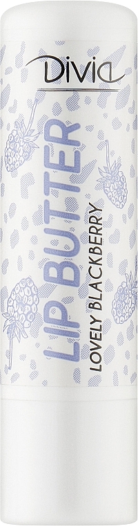 Бальзам-масло для губ, Di2001, с ароматом ежевики - Divia Lovely Blackberry