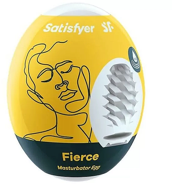 Мастурбатор "Яйце", жовтий - Satisfyer Masturbator Egg Single Fierce — фото N1
