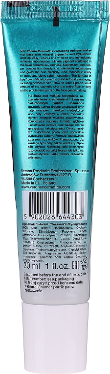 Корректирующая база под макияж - Vollare Cosmetics Correcting Mineral Base — фото N3