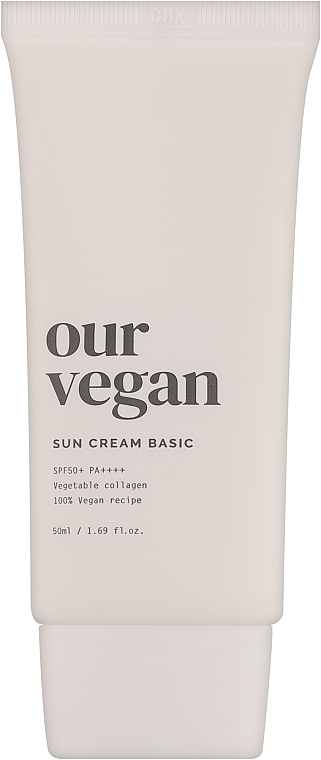 Веганський сонцезахисний крем з колагеном - Manyo Factory Our Vegan Sun Cream Basic SPF50+ — фото N1