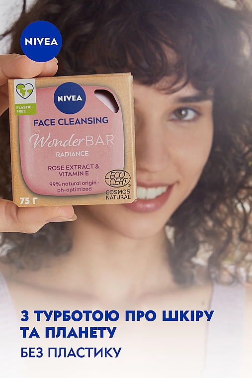 Натуральное очищение для лица для естественного сияния кожи - NIVEA WonderBar Radiance Face Cleansing — фото N5