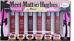Парфумерія, косметика Набір - theBalm Meet Matt(e) Hughes Miami (lipstick/6x1.2ml)