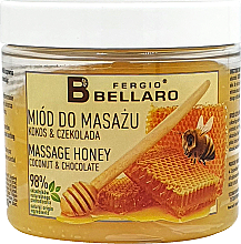 Мед для масажу "Кокос і шоколад" - Fergio Bellaro Massage Honey Coconut & Chocolate — фото N1