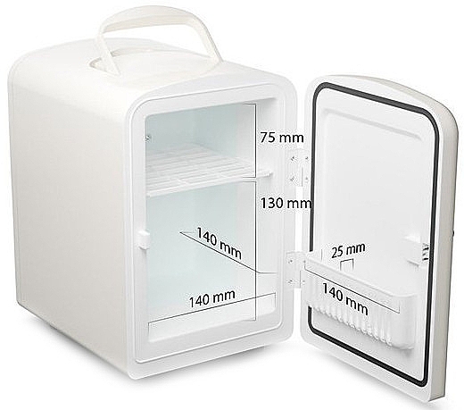 Косметичний міні-холодильник, білий - Fluff Cosmetic Fridge — фото N3