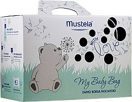 Духи, Парфюмерия, косметика Набор - Mustela My Baby Bag Set (water/300ml + gel/shm/200ml + f/cr/40ml + b/cr/50ml + wipes/25pcs + bag)