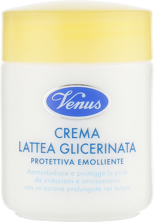 Захисний, пом'якшувальний гліцериновий молочний крем для обличчя - Venus Crema Lattea Glicerinata — фото N1